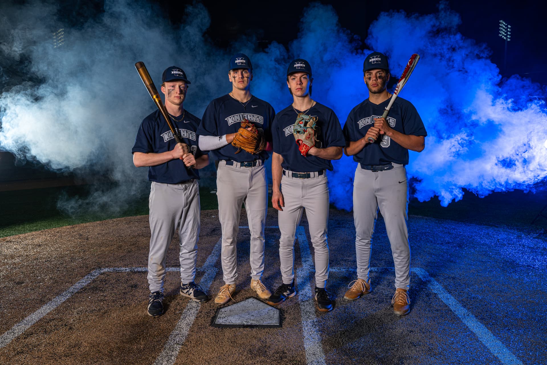 Sports media day portraits